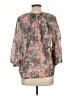 Weston Brown 3/4 Sleeve Blouse Size L - photo 2