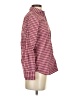 J.Crew Checkered-gingham Burgundy Long Sleeve Button-Down Shirt Size 0 - photo 4