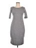 Loveappella Solid Gray Casual Dress Size M - photo 1
