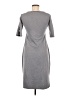 Loveappella Solid Gray Casual Dress Size M - photo 2