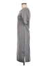 Loveappella Solid Gray Casual Dress Size M - photo 5