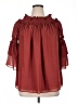 Max Studio 100% Polyester Burgundy 3/4 Sleeve Blouse Size 1X - photo 1