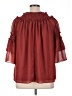 Max Studio 100% Polyester Burgundy 3/4 Sleeve Blouse Size 1X - photo 2