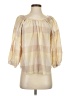 Everlane 100% Cotton Checkered-gingham Ivory 3/4 Sleeve Blouse Size 2 - photo 1