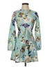 ASOS Floral Teal Cocktail Dress Size 0 - photo 1