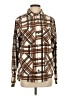 Assorted Brands 100% Polyester Argyle Brown Long Sleeve Blouse Size XS - photo 1