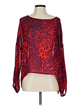 Larsen Gray Long Sleeve Blouse
