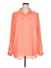 Boutique + 100% Polyester Orange Long Sleeve Blouse Size 1X - photo 1