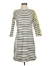 Eliza J Stripes Gray Casual Dress Size 4 - photo 1