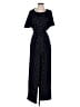 Madison 100% Polyester Polka Dots Black Jumpsuit Size XS - photo 1