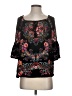 BILA 100% Rayon Black 3/4 Sleeve Blouse Size S - photo 1