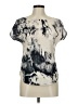 Kirra 100% Polyester Ivory Short Sleeve Blouse Size M - photo 1