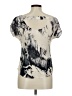 Kirra 100% Polyester Ivory Short Sleeve Blouse Size M - photo 2