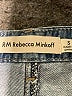 Rebecca Minkoff 100% Cotton Chevron-herringbone Blue Jeans Size S - photo 7