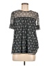 Max Studio Black Short Sleeve Blouse Size M - photo 1