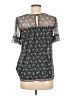 Max Studio Black Short Sleeve Blouse Size M - photo 2