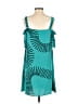 Assorted Brands Graphic Teal Casual Dress Size S - photo 2
