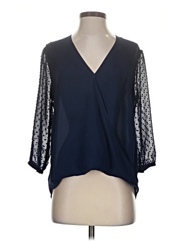 Q&A 3/4 Sleeve Blouse (view 1)