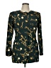 Leslie Fay Aztec Or Tribal Print Graphic Hearts Green Blazer Size 14 - photo 1