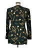 Leslie Fay Aztec Or Tribal Print Graphic Hearts Green Blazer Size 14 - photo 2
