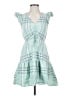 Universal Thread Plaid Teal Casual Dress Size XS - photo 1