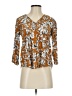 Fun2Fun 100% Rayon Brown 3/4 Sleeve T-Shirt Size XS - photo 1