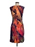 Ellen Tracy Animal Print Aztec Or Tribal Print Orange Cocktail Dress Size 6 - photo 2
