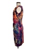 Ellen Tracy Animal Print Aztec Or Tribal Print Orange Cocktail Dress Size 6 - photo 5