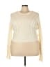 Pink Chicken 100% Acrylic Ivory Pullover Sweater Size 3X - photo 1