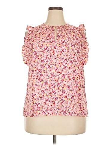 Kaari Blue Sleeveless Blouse (view 1)