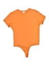 CLYQUE 100% Cotton Orange Bodysuit Size S - photo 1