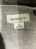 Liz Claiborne 100% Cotton Chevron-herringbone Gray Pullover Sweater Size S - photo 7