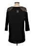 Komarov 100% Polyester Black 3/4 Sleeve Top Size S - photo 2