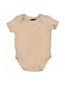 Perry Ellis Solid Tan Short Sleeve Onesie Size 0-3 mo - photo 1
