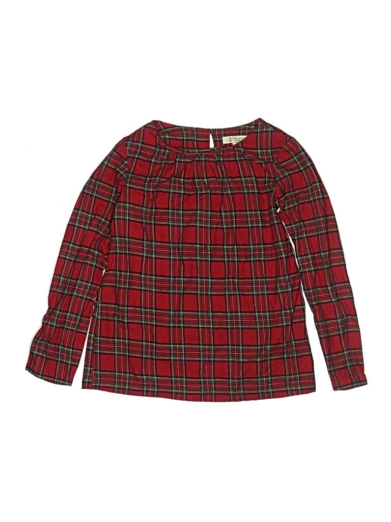 Pre-owned Lands' End Kids'  Dress In Red