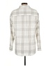 Jachs Girlfriend Plaid Ivory Long Sleeve Button-Down Shirt Size L - photo 2