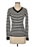 Halogen Stripes Black Pullover Sweater Size S - photo 1