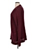 Meri Skye Burgundy Cardigan Size 0X - photo 5