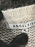 Angel Kiss 100% Acrylic Color Block Tan Pullover Sweater Size XL - photo 7