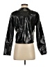 Assorted Brands 100% Polyester Graphic Black Faux Leather Jacket Size S - photo 2