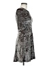 Topshop Metallic Gray Cocktail Dress Size 6 - photo 4