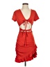 Shein Red Cocktail Dress Size 4 - photo 1