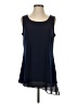 Dennis by Dennis Basso Blue Sleeveless Blouse Size S - photo 1