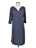 Laundry by Design Print Blue Casual Dress Size 0 - photo 1