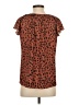 Assorted Brands 100% Polyester Animal Print Brown Short Sleeve Blouse Size S - photo 2