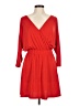 Express Solid Red Casual Dress Size M - photo 1