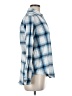 Universal Thread 100% Cotton Plaid Blue Long Sleeve Button-Down Shirt Size M - photo 4