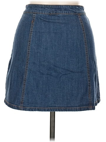 Blue Rain Denim Skirt (view 2)