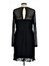 DKNY 100% Polyester Black Casual Dress Size 10 - photo 2
