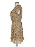 Sunday Best 100% Polyester Animal Print Tan Cocktail Dress Size 6 - photo 5
